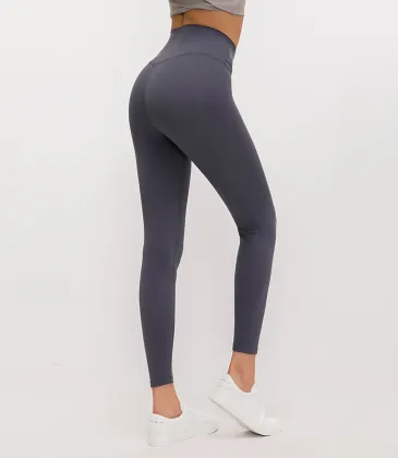 Merillat autumn new no embarrassment line high waist buttocks elastic sports nude yoga pants women #999901193